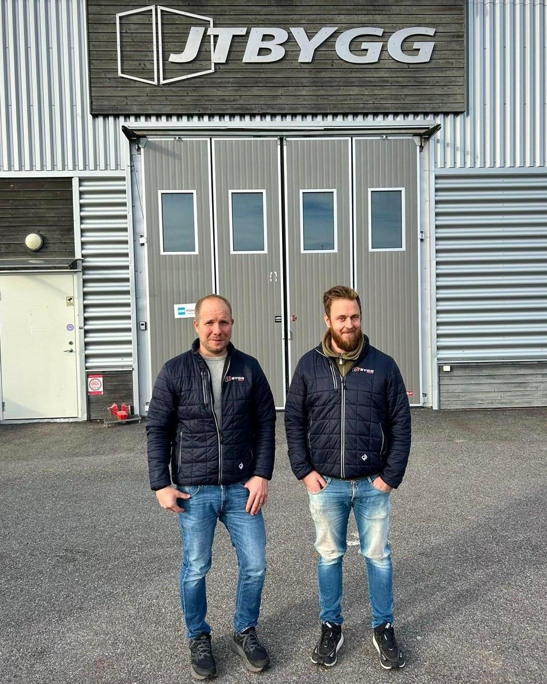 Joakim Lind och Thomas Lindeberg på JT Bygg AB i Lysekil